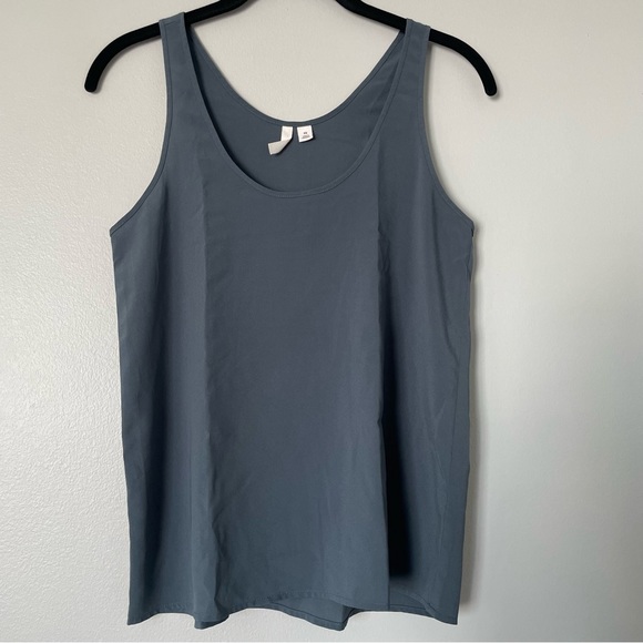 Frenchi Dark Gray Sheer Tank Top - Picture 1 of 7